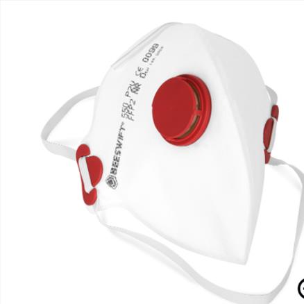 Fold Flat P2 Mask with Valve PACK 20