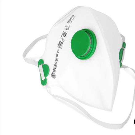 Fold Flat P3 Mask with Valve PACK 20