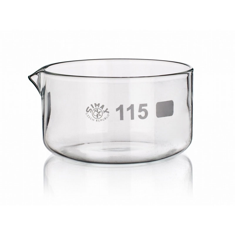 Crystallising Dish, Spout, OD:40mm, Borosilicate Glass, Simax (PACK 10) - 175/40